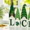 Glitzhome® 12.25" St. Patrick's Wooden Luck Shamrock Gnome Table Decor